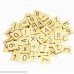 Hewnda 500 Wooden Letter Tiles Wooden Spelling Tiles 3 Sets of 100 Letters 2 Sets of 100 Numbers and Symbols B07GWJ633X